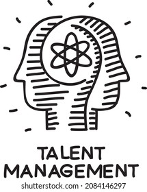 Talent Management - Sketchy Vector Illustration.