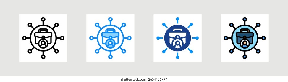 Conjunto de Colección de iconos de grupo de talentos Estilo múltiple