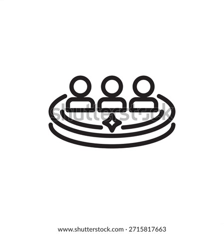 Talent pool icon symbolizing candidate pipeline, sourcing strategy, and recruitment database, representing qualified applicants, human resources scouting, workforce planning, and strategic hiring.