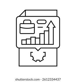 talent retention modern business line icon vector. talent retention modern business sign. isolated contour symbol black illustration