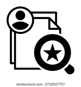 Elemento de icono de Búsqueda de talento para diseño