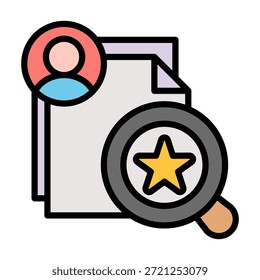 Elemento de icono de Búsqueda de talento para diseño