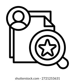 Elemento de icono de Búsqueda de talento para diseño