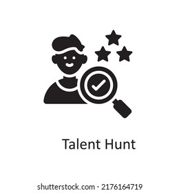 Talent Vector Solid Icon Design Illustration. Project Managements Symbol On White Background EPS 10 File