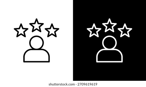 Diseño de conjunto de iconos de talento blanco