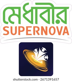Talented Logo Supernova ilustraciones de diseño de Vector