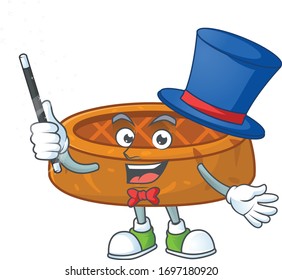 Talented peanut cookies Magician cartoon design style