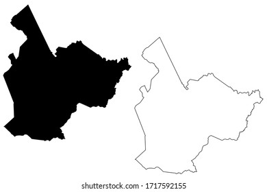 Taliaferro County, Georgia (U.S. county, United States of America, USA, U.S., US) map vector illustration, scribble sketch Taliaferro map