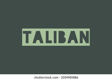 Tipografía talibán texto de espacio negativo. 