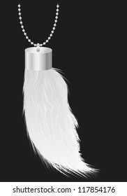 Talisman Charm Rabbit Foot Vector Illustration