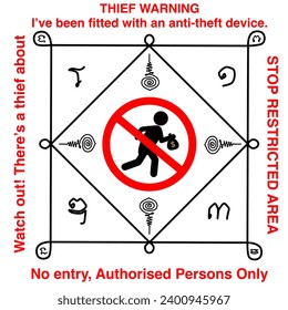 talisman english language version strong power for defend thief. how to use attached to a door or fence.