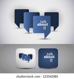 Talk about it - flyer or cover design