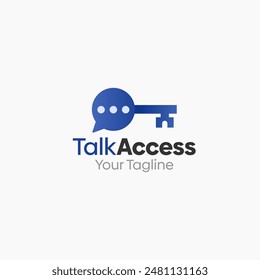 Diseño de Plantilla de Vector de logotipo de Talk Access. Bueno para los negocios, la puesta en marcha, la agencia y la Organización