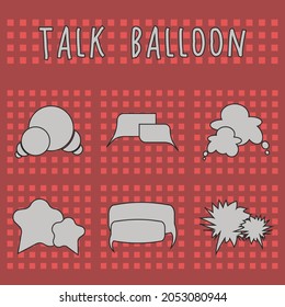 Talk Balloon - Good for symbol object, icon, vector template, etc