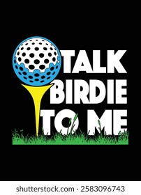 Talk Birdie To Me Golf Player Cutting Printable Files