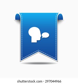 Talk Blue Vector Icon Design