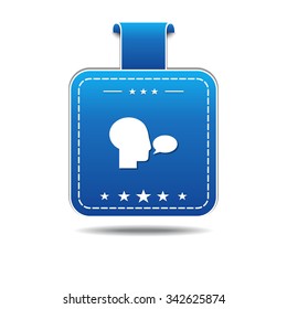 Talk Blue Vector Icon Design