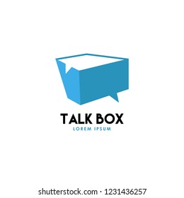 Talk Box Logo Vector