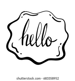 Talk Bubble Doodle Sketch Vector Graphic