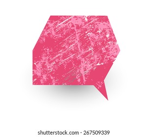 Talk Bubble Grunge Banner