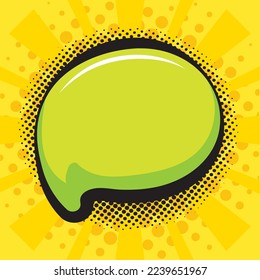 talk bubble halftone pop art design