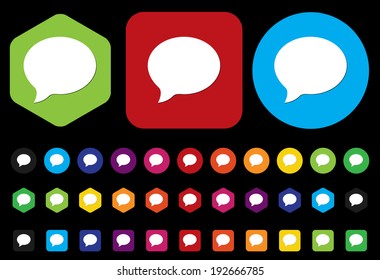 Talk bubble icon 