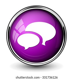 Talk bubble icon 