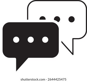 Talk bubble icon. Business bubble icon. Conversation sing. Bubble speech