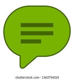 Talk bubble icon. communication symbol - speech bubble icon