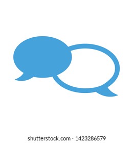 talk bubble icon. flat illustration of talk bubble vector icon for web