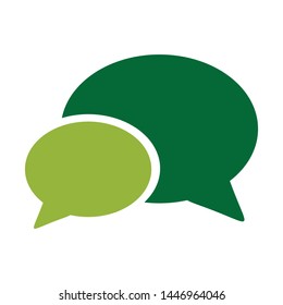 Talk bubble icon. flat illustration of Talk bubble vector icon for web