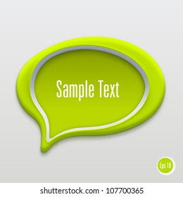Talk bubble icon. Vector