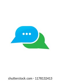 Talk bubble Logo Template vector icon design