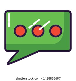 talk bubble on white background vector illustration