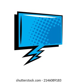Talkblase-Pop-Symbol einzeln