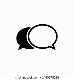 talk bubble sign icon vector isolated