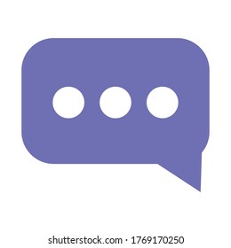 mensaje de burbuja de charla sms comunicación diseño de icono aislado ilustración vectorial