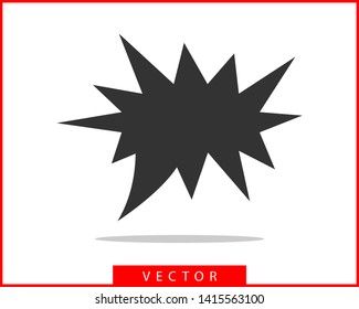 Talk bubble speech icon. Blank empty bubbles vector design elements. Chat on line symbol template. Dialogue balloon sticker silhouette. 
