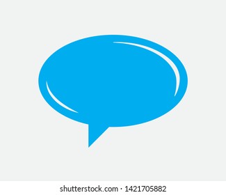 Talk bubble speech icon. Blank empty bubbles vector design elements. Chat on line symbol template. Dialogue balloon sticker silhouette. 