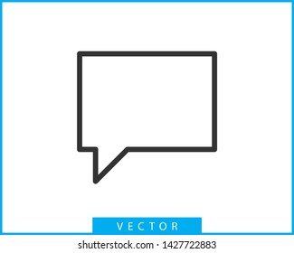 Talk bubble speech icon. Blank empty bubbles vector design elements. Chat on line symbol template. Dialogue balloon sticker silhouette. 