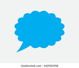 Talk bubble speech icon. Blank empty bubbles vector design elements. Chat on line symbol template. Dialogue balloon sticker silhouette. 