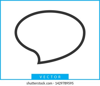 Talk bubble speech icon. Blank empty bubbles vector design elements. Chat on line symbol template. Dialogue balloon sticker silhouette. 