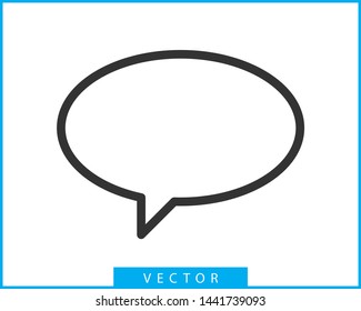 Talk bubble speech icon. Blank empty bubbles vector design elements. Chat on line symbol template. Dialogue balloon sticker silhouette. 