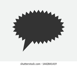 Talk bubble speech icon. Blank empty bubbles vector design elements. Chat on line symbol template. Dialogue balloon sticker silhouette. 