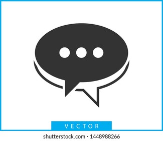 Talk bubble speech icon. Blank empty bubbles vector design elements. Chat on line symbol template. Dialogue balloon sticker silhouette. 
