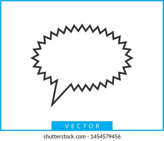 Talk bubble speech icon. Blank empty bubbles vector design elements. Chat on line symbol template. Dialogue balloon sticker silhouette. 