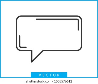Talk bubble speech icon. Blank empty bubbles vector design elements. Chat on line symbol template. Dialogue balloon sticker silhouette. 