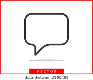 Talk bubble speech icon. Blank empty bubbles vector design elements. Chat on line symbol template. Dialogue balloon sticker silhouette. 