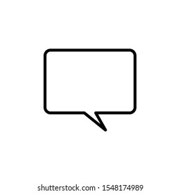 Talk bubble speech icon. Blank empty bubbles vector design elements. Chat on line symbol template. Dialogue balloon sticker silhouette.