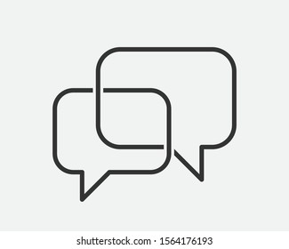 Talk bubble speech icon. Blank empty bubbles vector design elements. Chat on line symbol template. Dialogue balloon sticker silhouette. 